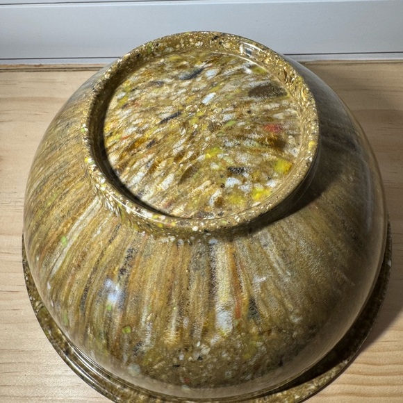 Vintage 118 - B3 10” Texasware Brown Confetti Mixing Bowl Melamine - Picture 4 of 4